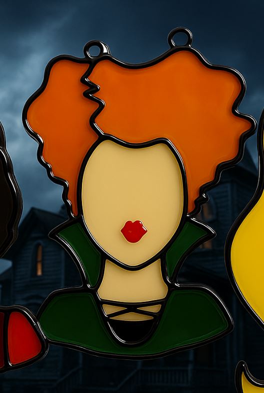 10/08/2025 - Sanderson Sister Faux Stained Glass Suncatchers - 6PM