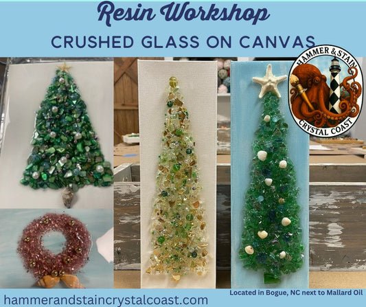 11/19/25 Resin and Crushed Glass Workshop at 1PM