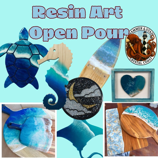 03/13/26 - Friday (6PM) - Resin Art Open Pour: Beginner Basics to Next Level Pours!
