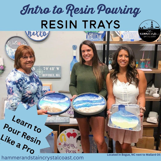 10/18/2025 - Intro to Resin - Resin Waves - Serving Trays at 6PM