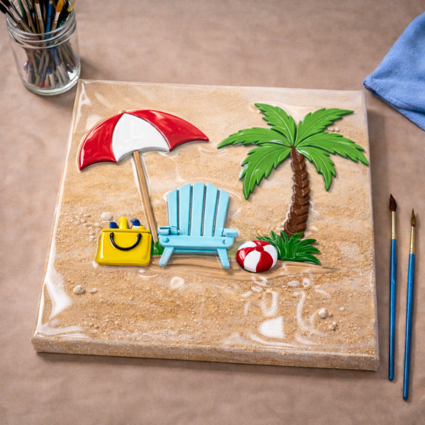 02/21/26 - Saturday (6PM) Resin Beach Chair & Palm (2nd in the Series!)