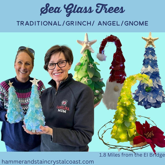 12/13/2025 - Sea Glass Trees (Regular/Grinch/ Angel/Gnome) 6pm