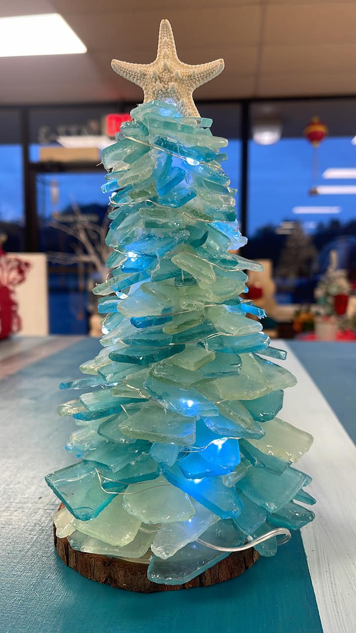 09/10/2026 (Thursday) 1PM - Lighted Sea Glass* Tree Workshop