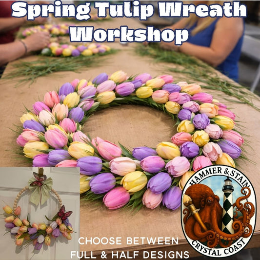 03/21/26 - Saturday (2PM) - Spring Tulip Wreath Workshop