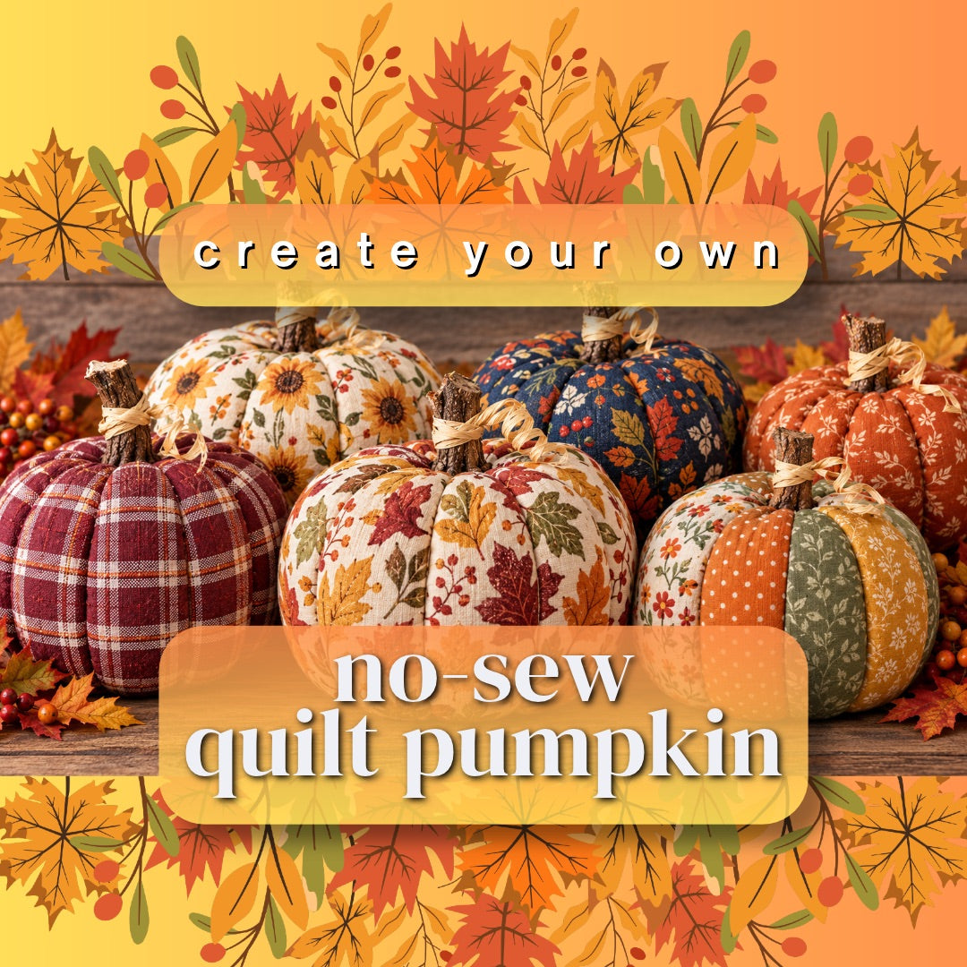 10/24/2026 - (Saturday) 2PM - No-Sew Quilt Art Pumpkin - Kinusaiga-Inspired