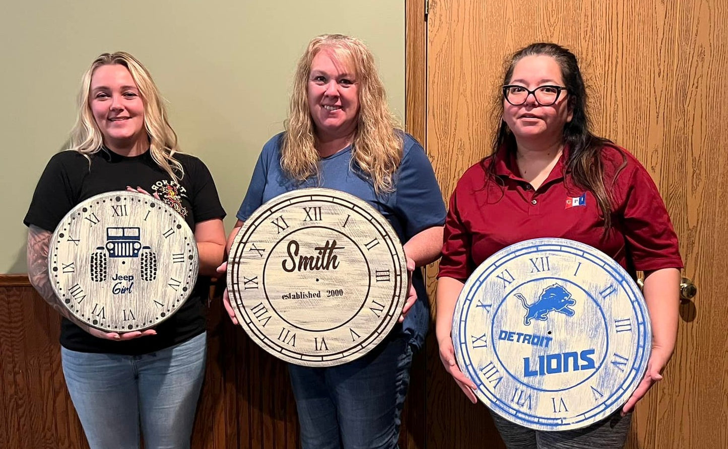 07/24/2026 (Friday) Custom Painted Clocks - 6PM