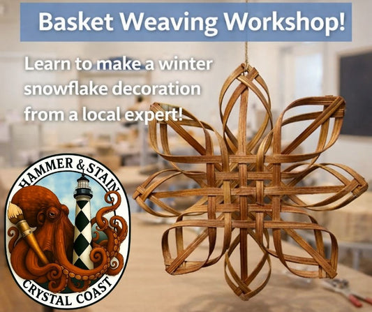 01/28/26 Wicker Wonderland Snowflake – Basket Weaving Experience - 1PM